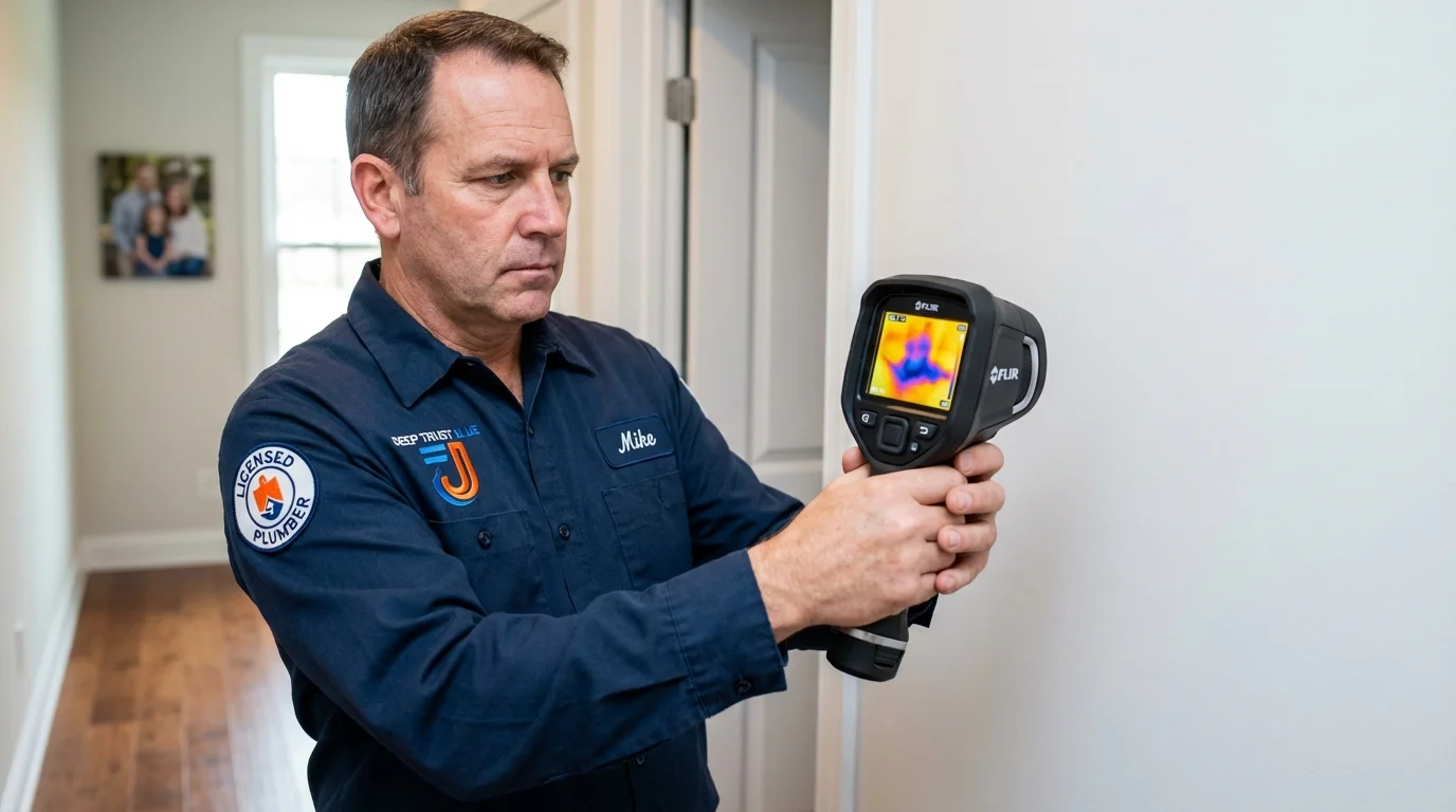 Thermal imaging leak detection by Johns Plumbing LLC in Roselle